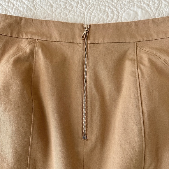 Ann Taylor Stretch Pencil Skirt Women’s 00 Petite Tan Khaki - Picture 6 of 7